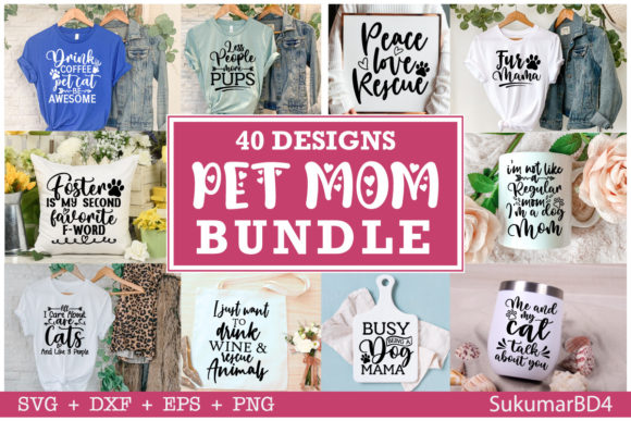 Pet Mom SVG Bundle 40 Design Review